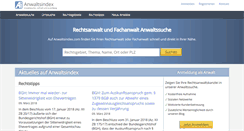 Desktop Screenshot of anwaltsindex.com